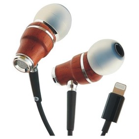 Symphonized Wired Headphones for iPhone, Wooden Lightning Headphones