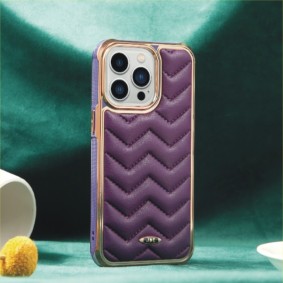 Luxury Weave Soft Lambskin PU Leather Case for iPhone 13 Pro Max