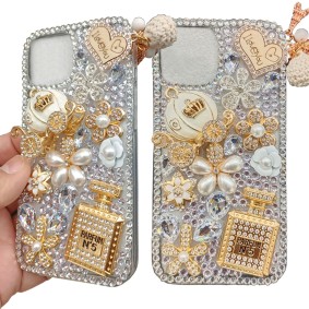 iPhone 13 Diamond Rhinestone Case For - fancy Back Cover