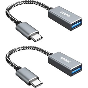 USB C to USB 3.0 Adapter - 2 Pack USB C to A Male to Female Adapter 