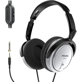 PHILIPS Wired Stereo Podcast Studio Monitoring and Recording Headphones 