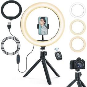 Aluminum Remote Controlled LED Selfie Ring Light