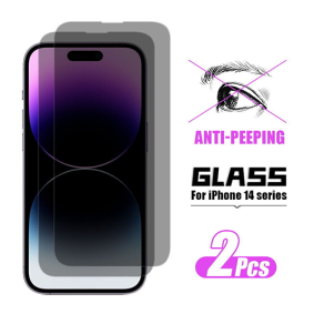iPhone 14 13 15 Pro Max Privacy Tempered Glass Anti Spy Screen Cover 